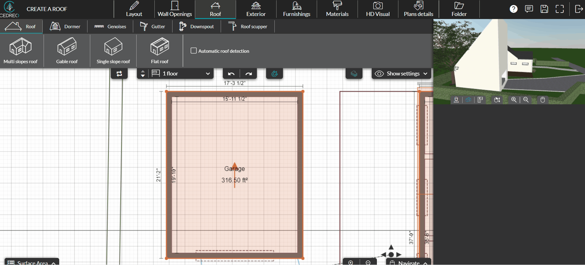 Create A Single Slope Roof - Space Arts - Premium HD Collection